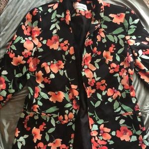 Unique floral Calvin Klein blazer